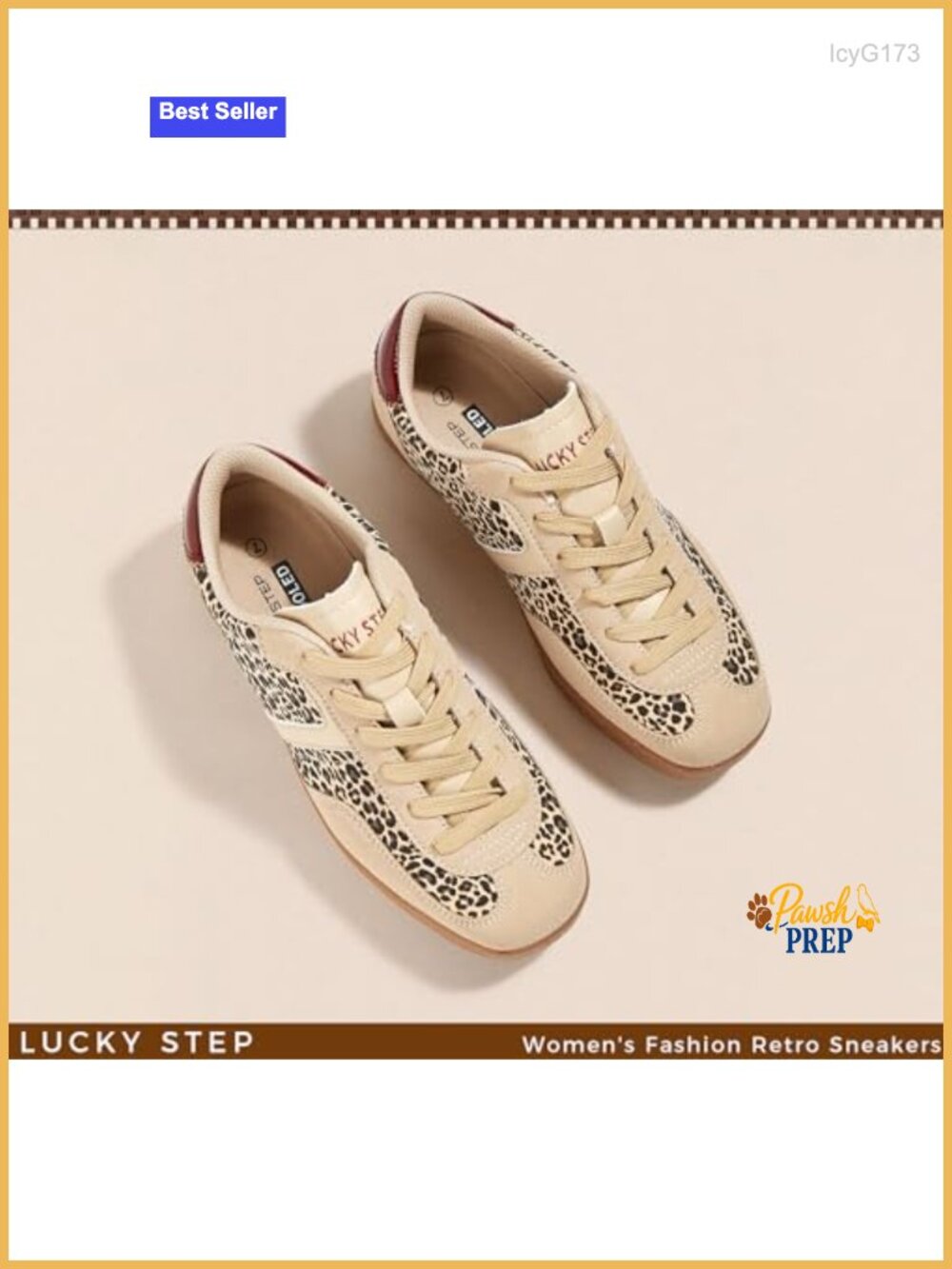 Women's PU Leather Fashion Sneakers Retro Lace Up Comfortable Cushion Non Slip - Picture 4 of 6